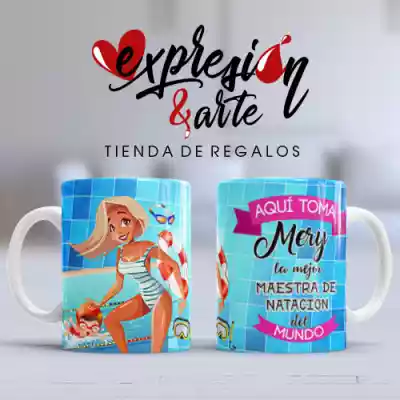 vectores plantilas PROFESIONES,MAESTRA DE NATACION,